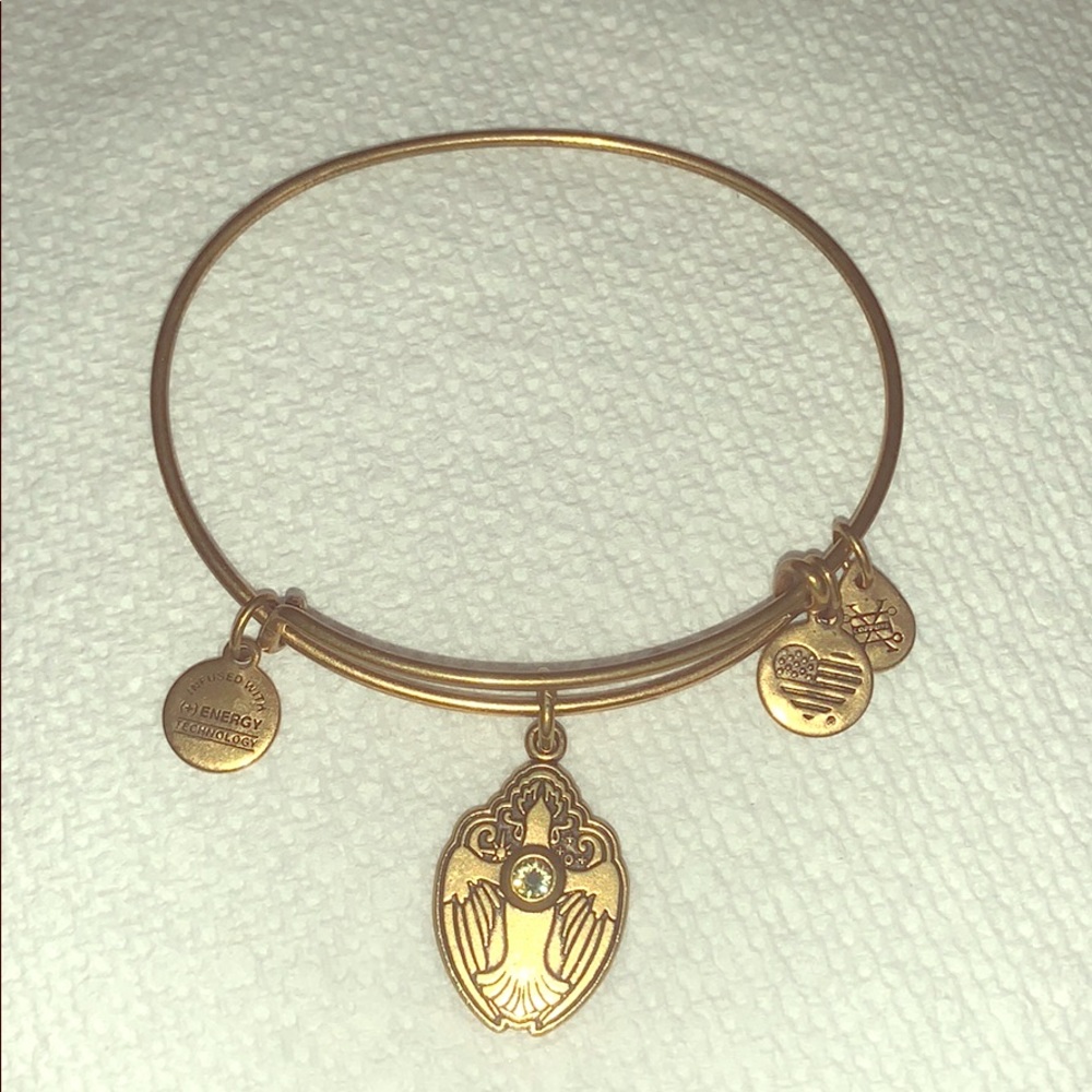 Alex and Ani Crystal Dove Bracelet